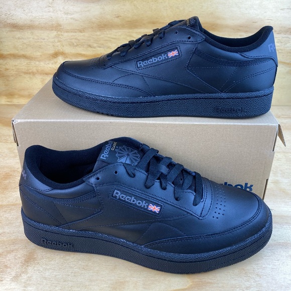 reebok black tennis shoes